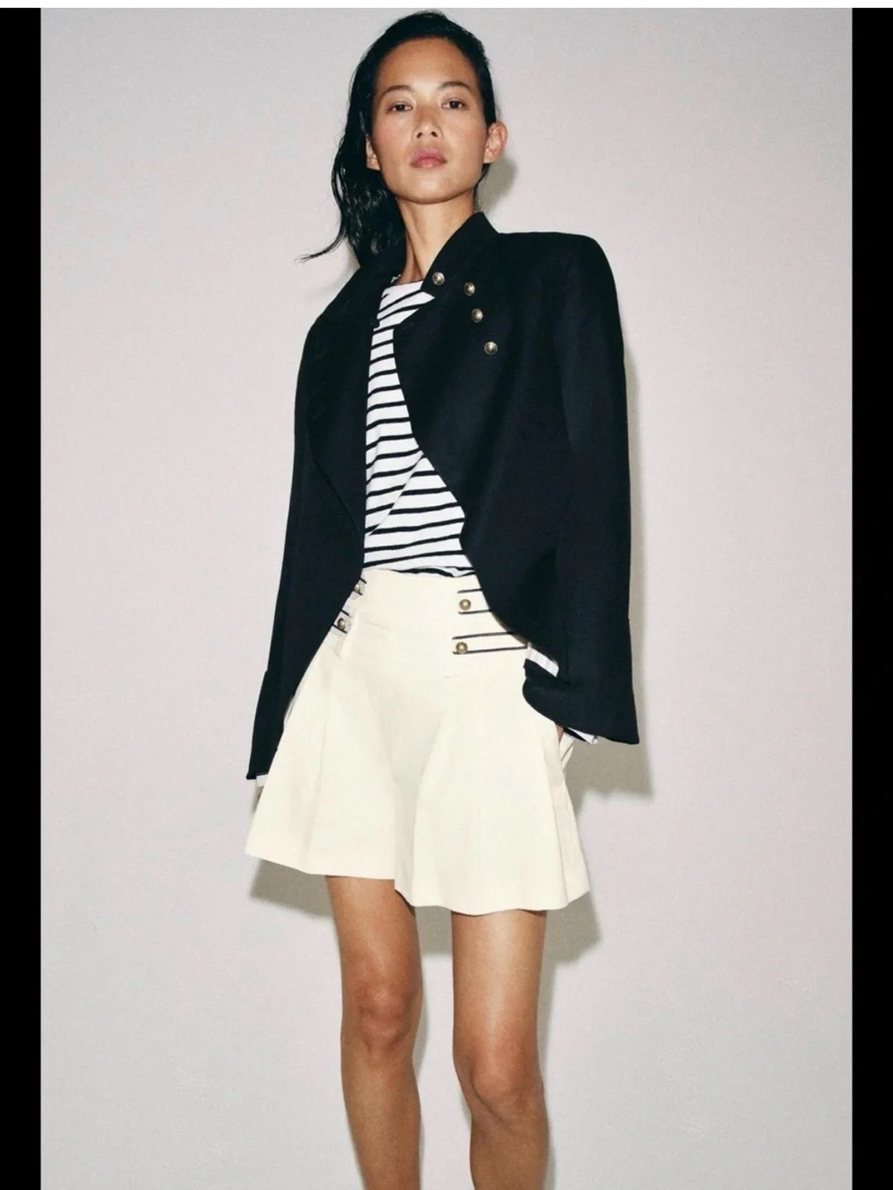 Zara women denim Bermuda shorts